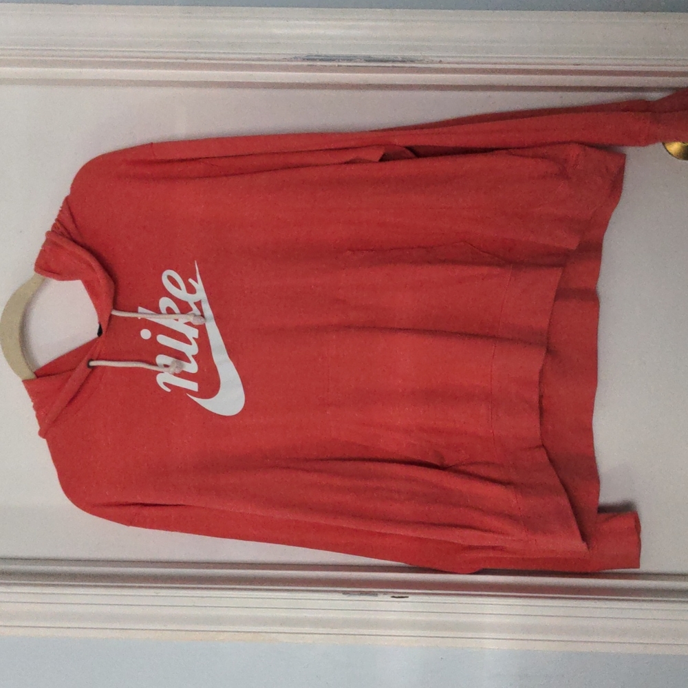 {Nike} Pink Logo Hoodie